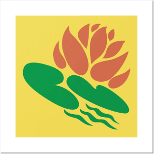 G1 Alternate July Water Lily symbol Posters and Art